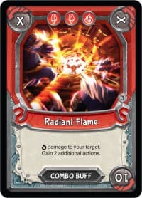 Radiant Flame (Claimed) - Kindred - Lightseekers TCG card
