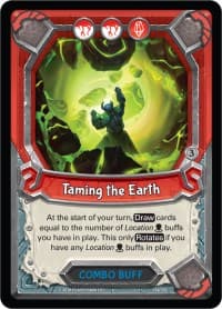 Taming the Earth (Claimed) - Kindred - Lightseekers TCG card