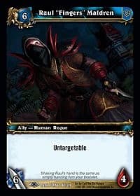 Raul "Fingers" Maldren - Dark Portal - WoW card