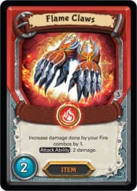 Flame Claws (Unclaimed) - Kindred - Lightseekers TCG card