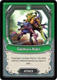 Oakthorn Rider (Unclaimed) - Kindred - Lightseekers TCG card
