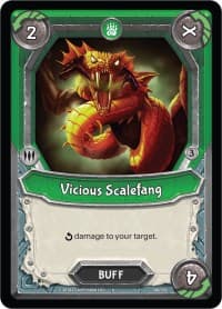 Vicious Scalefang (Claimed) - Kindred - Lightseekers TCG card