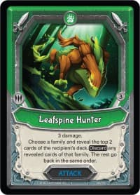 Leafspine Hunter (Claimed) - Kindred - Lightseekers TCG card