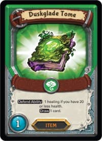 Duskglade Tome (Unclaimed) - Kindred - Lightseekers TCG card