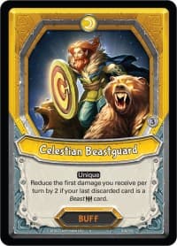 Celestian Beastguard (Claimed) - Kindred - Lightseekers TCG card