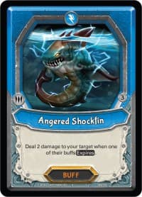 Angered Shockfin (Claimed) - Kindred - Lightseekers TCG card