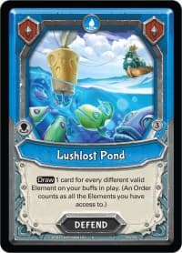 Lushlost Pond (Unclaimed) - Kindred - Lightseekers TCG card