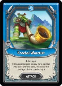 Kreebal Warcrier (Unclaimed) - Kindred - Lightseekers TCG card