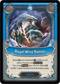 Royal Wind Runner (Claimed) - Kindred - Lightseekers TCG card