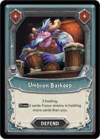 Umbron Barkeep (Unclaimed) - Kindred - Lightseekers TCG card