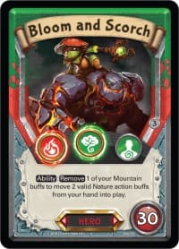Bloom and Scorch (Claimed) - Kindred - Lightseekers TCG card