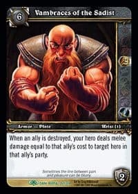 Vambraces of the Sadist - Dark Portal - WoW card