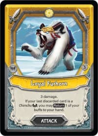 Loyal Furhorn (Unclaimed) - Kindred - Lightseekers TCG card