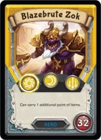 Blazebrute Zok (Claimed) - Kindred - Lightseekers TCG card