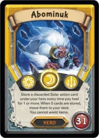 Abominuk (Claimed) - Kindred - Lightseekers TCG card