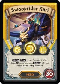 Swooprider Kari (Claimed) - Kindred - Lightseekers TCG card