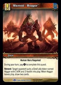 Wanted: "Hogger" - Dark Portal - WoW card