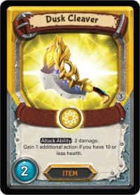 Dusk Cleaver (Unclaimed) - Kindred - Lightseekers TCG card