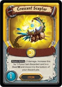 Crescent Scepter (Claimed) - Kindred - Lightseekers TCG card