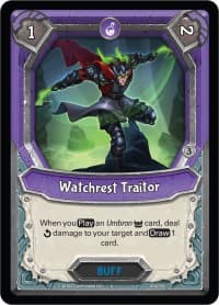 Watchrest Traitor (Unclaimed) - Kindred - Lightseekers TCG card