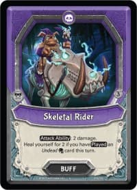 Skeletal Rider (Claimed) - Kindred - Lightseekers TCG card