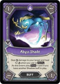 Abyss Shade (Unclaimed) - Kindred - Lightseekers TCG card