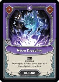 Necro Dreadling (Unclaimed) - Kindred - Lightseekers TCG card