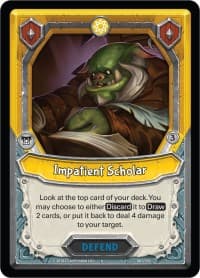Impatient Scholar (Unclaimed) - Kindred - Lightseekers TCG card