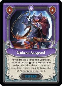 Umbron Sergeant (Unclaimed) - Kindred - Lightseekers TCG card