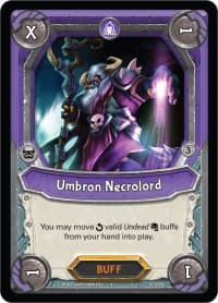 Umbron Necrolord (Unclaimed) - Kindred - Lightseekers TCG card