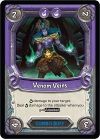 Venom Veins (Claimed) - Kindred - Lightseekers TCG card