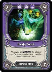 Sickly Touch (Unclaimed) - Kindred - Lightseekers TCG card