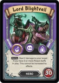 Lord Blightveil (Unclaimed) - Kindred - Lightseekers TCG card
