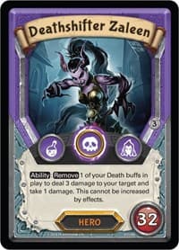 Deathshifter Zaleen (Claimed) - Kindred - Lightseekers TCG card