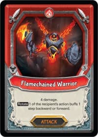 Flamechained Warrior (Claimed) - Kindred - Lightseekers TCG card