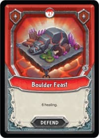 Boulder Feast (Unclaimed) - Kindred - Lightseekers TCG card
