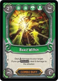 Beast Within (Claimed) - Kindred - Lightseekers TCG card
