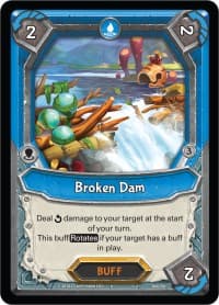 Broken Dam (Claimed) - Kindred - Lightseekers TCG card