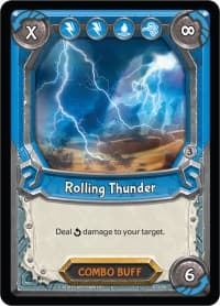 Rolling Thunder (Claimed) - Kindred - Lightseekers TCG card