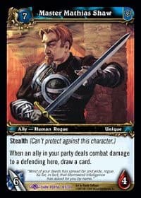 Master Mathias Shaw - Dark Portal - WoW card