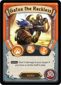 Gatox the Reckless (Unclaimed) - Kindred - Lightseekers TCG card