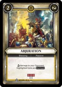 Abjuration (Unclaimed) - Wave 1 - Warhammer Age of Sigmar Champions TCG card
