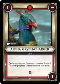 Alpha Gryph-Charger (Unclaimed) - Wave 1 - Warhammer Age of Sigmar Champions TCG card