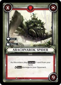Arachnarok Spider (Unclaimed) - Wave 1 - Warhammer Age of Sigmar Champions TCG card