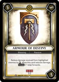 Armour of Destiny (Claimed) - Wave 1 - Warhammer Age of Sigmar Champions TCG card