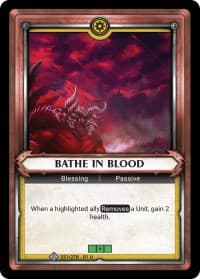 Bathe in Blood (Unclaimed) - Wave 1 - Warhammer Age of Sigmar Champions TCG card