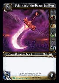 Scimitar of the Nexus Stalkers - Dark Portal - WoW card