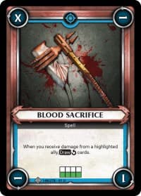 Blood Sacrifice (Claimed) - Wave 1 - Warhammer Age of Sigmar Champions TCG card
