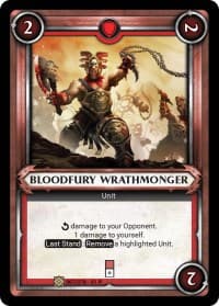 Bloodfury Wrathmonger (Unclaimed) - Wave 1 - Warhammer Age of Sigmar Champions TCG card