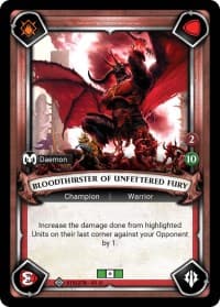 Bloodthirster of Unfettered Fury (Unclaimed) - Wave 1 - Warhammer Age of Sigmar Champions TCG card